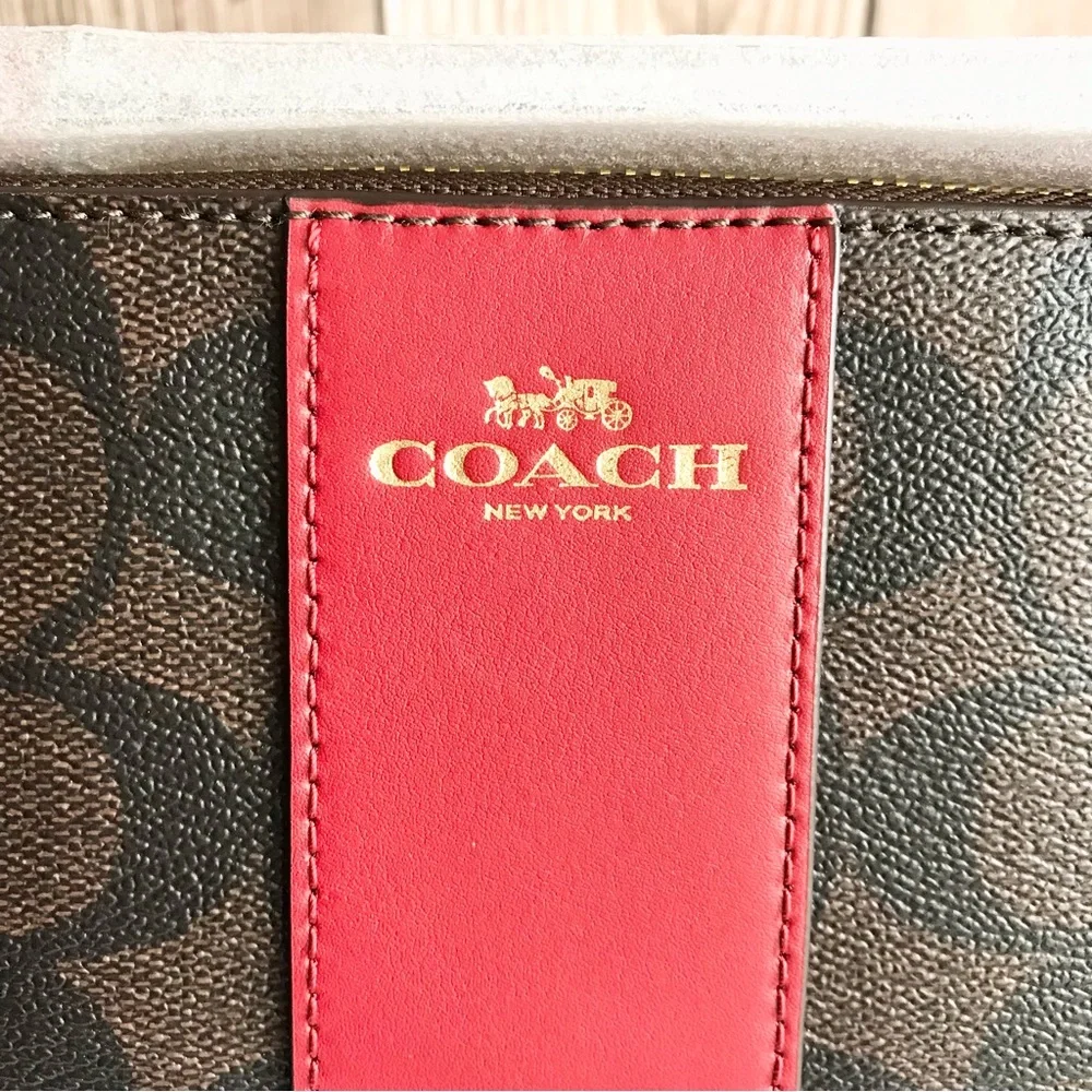 Coach signature coated